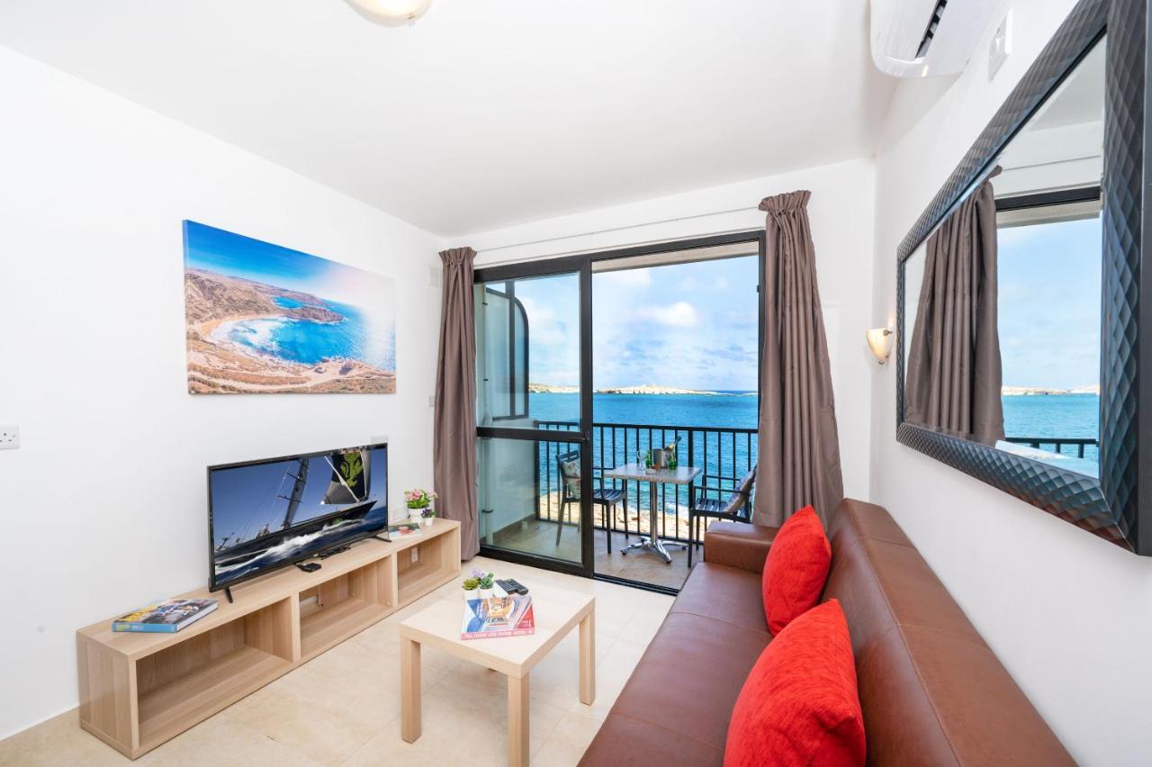 Islet Promenade Seafront 1 Bedroom Apartment With Sea View Balcony By Getawaysmalta St. Paul's Bay Exteriér fotografie
