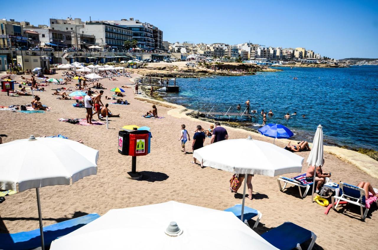 Islet Promenade Seafront 1 Bedroom Apartment With Sea View Balcony By Getawaysmalta St. Paul's Bay Exteriér fotografie