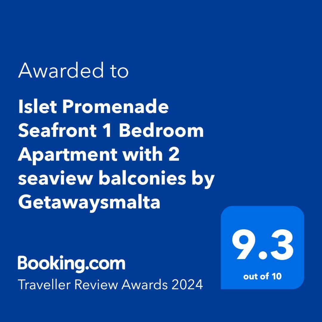 Islet Promenade Seafront 1 Bedroom Apartment With Sea View Balcony By Getawaysmalta St. Paul's Bay Exteriér fotografie
